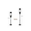 Floor Stand for Touchless Automatic Sanitizer Dispenser - Black Stainless Steel