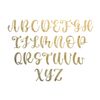 Wooden Letter 5" Blank M Cursive CASKING Cream Font