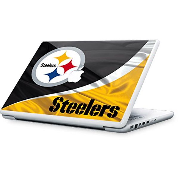 Skinit Decal Laptop Skin Compatible with MacBook 13-inch - Officially Licensed NFL Pittsburgh Steelers Design