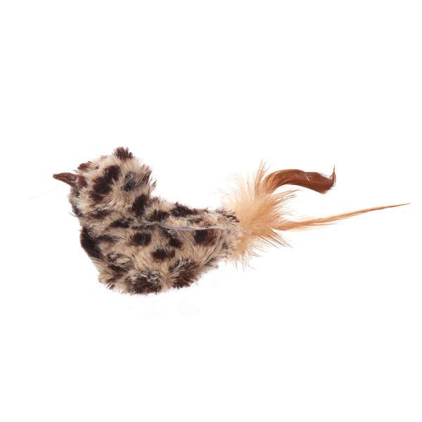 Ware Manufacturing Birdie Buddy Cat Toy, 3 Inch, with Catnip and Natural Feathers