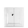 8" Disposable Fancy Square Clear Plastic Salad/Dinner Plates Splendid 30pcs
