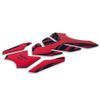 Red 3D Rubber Motorcycle Tank Protector - Anti Slip, Waterproof - Soft Pad