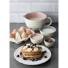Mason Cash Innovative Kitchen Stoneware Nesting Measuring Cups, Set of 3, White / Grey / Pink