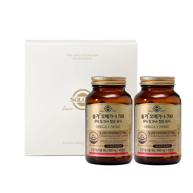 Solgar Omega3 700 60 Capsules 2 Piece Set