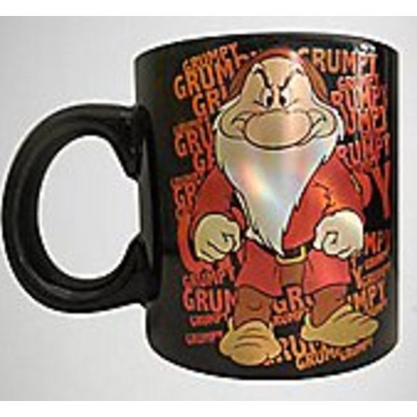 SNOW WHITE'S GRUMPY LASER CUT 20 Ounce JUMBO Ceramic Coffee MUG