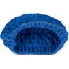 styleBREAKER 04024193 Women's Knitted Beanie Hat with Bubble Pattern, Plain Winter, Raspberry Pattern Knitted Hat, royal blue