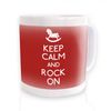 Keep Calm And Rock On (Horse) (Red) Mug