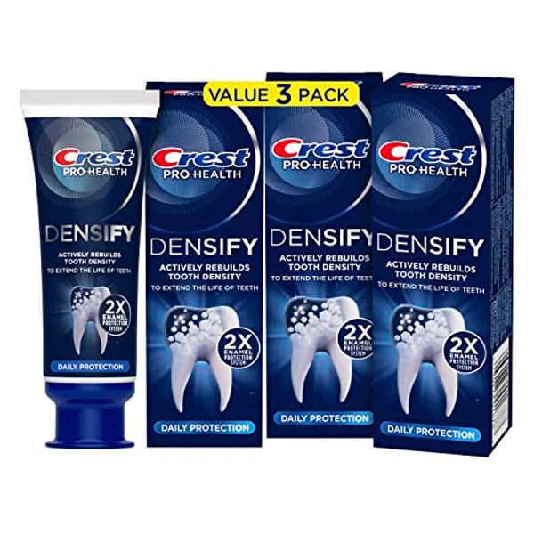 Crest Pro-Health Densify Toothpaste Daily Protection with Fluoride for Anticavity and Sensitive Teeth, 4.1oz (Pack of 3)