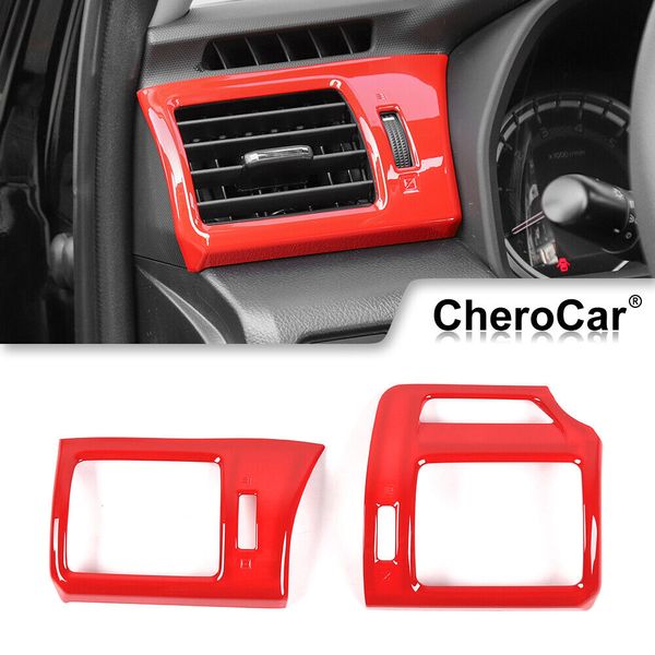 Red Dashboard Air Conditioner Vent Outlet Panel Trim Cover Frame for 4Runner 10+