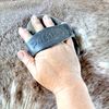Grewal Equestrian Palm Fit Curry Comb (Dark Green)