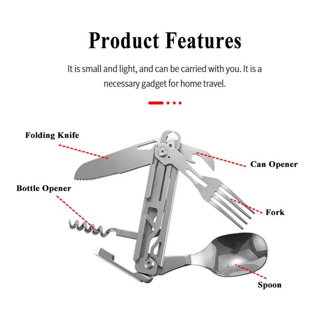 Outdoor Camping Stainless Steel Mini Can Opener Portable Folding Can Opener