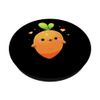 Vegane Karotte Kawaii Vegetarisches Gemüse PopSockets mit austauschbarem PopGrip