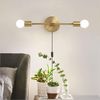 Lighting Gold Plug in Wall Sconce Mid Century Modern Wall Lamp Mounted Sconce 2-