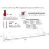Nail Polish Organizer Wall Mounted4 Pack Nail Polish Rack Display 48 Bottles
