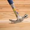 ESTWING Hammer - 12 oz Curved Claw with Smooth Face & Shock Reduction Grip - E3-12C