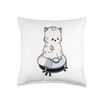 Cat Vacuum Robot Kitten Robot Vacuum Cleaner Vacuum Throw Pillow