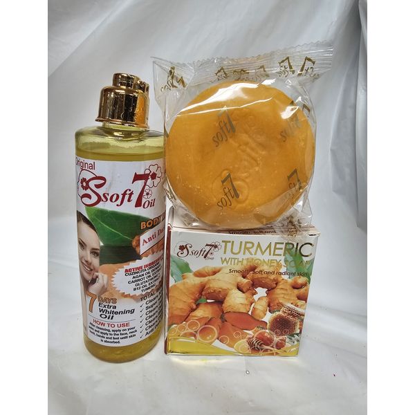Soft 7 Tumeric Whitening & Glowing Oil With Soap