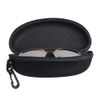 2-Pack Sunglasses Hard Case Eye Glasses Black Clam Shell Protect Zipper w/ Hook