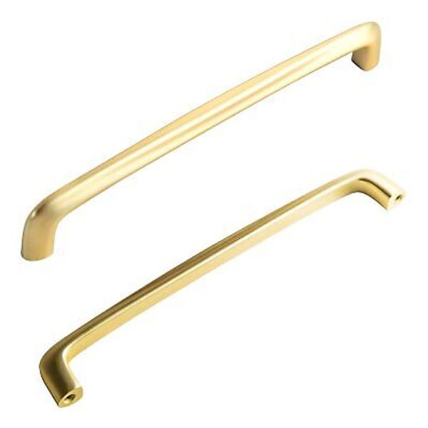 Brushed Brass Cabinet Handles Modern Drawer Pulls for Kitchen Cabinet Hardwar...