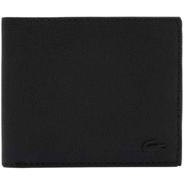Lacoste Men's Classic Medium Bill Wallet, Black