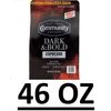 Community Coffee Espresso Roast Ground Coffee, Dark and Bold 46 oz