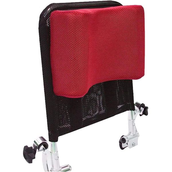 Wheelchair Headrest,Portable Wheelchair Headrest,Neck Support Head Cushion,Breathable Adjustable Wheelchair Headrest Neck,Wheelchair Accessories (Red)