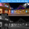 Solar Battery Powered Wireless Security Camera Wifi 4MP 2-Way Audio Color IR