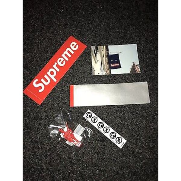 Supreme FW19 Parachute Toy Lotto Box Logo Banner Sticker STP Bundle Pack