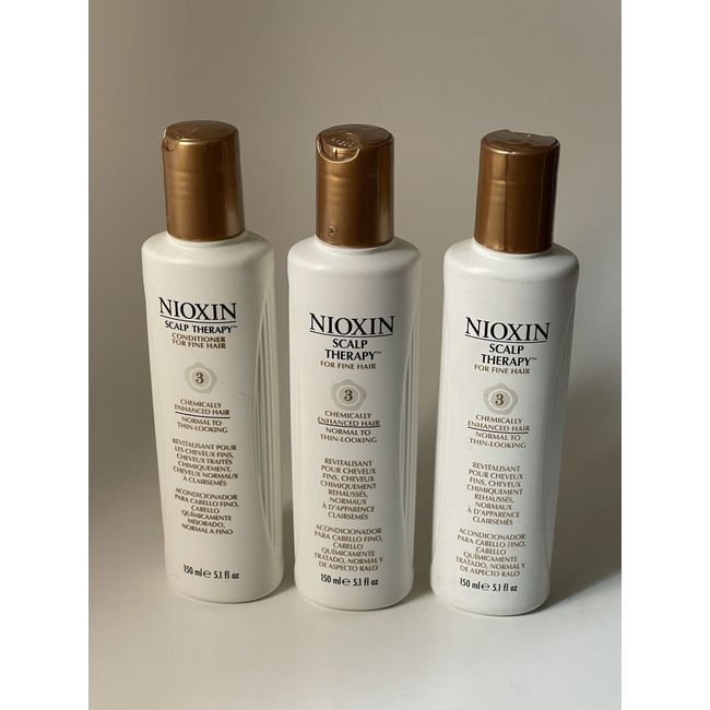 Nioxin System 3 Scalp Therapy Conditioner 5.1oz Ea. Pack Of 3 - FREE SHIP!!