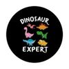 Dinosaur Expert Kids Cute Dinosaur PopSockets Swappable PopGrip