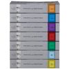 Color-Tinted See-Through Labels, Label Protector Savers - Purple 250/Roll