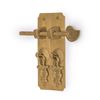 Hardware Philosophy Round Corner Brass Cabinet Backplate Strips Pull Hardware 4.1"