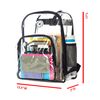 K-Cliffs Clear Backpack Heavy Duty See Through Student Bookbag Large Durable School Bag Quality Transparent PVC Travel Security Workbag Royal Blue