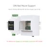 Waveshare Protective Case for Raspberry Pi 5 on DIN Rail Modular Box ABS Case Large Inner Space Injection Moduling with Rail Mount Support