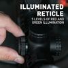 Monstrum Banshee 1-4x20 LPVO Rifle Scope with Offset Scope Mount | MX1 Reticle | Black