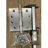 4”x4” Solid Brass Hinge Satin Nickel Finish Ball Tip Heavy Duty w/ Screws