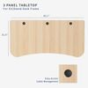 VIVO Light Wood 63" x 32" Table Top for Adjustable Standing Desk Frames