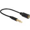 DeLOCK 62498 Kabel Audio 0,2 m schwarz