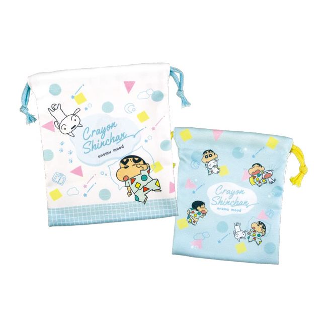 Tees Factory Crayon Shin-chan 2-Piece Drawstring Set, Sleeping Mode, H7.9 x 6.7 inches (20 x 17 cm), KS-5530221OM