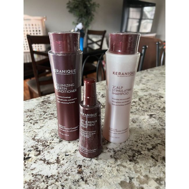 Keranique Scalp Shampoo & Volumizing Keratin Conditioner 12 Oz Plus Lift Repair