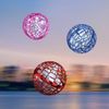LED Flying Orb: Galactic Spinner Boomerang with Dynamic Light Effects (Red)