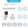 4 Pack Indoor Wall Mount for Yi Home Security Camera, No Punching, Extremely Simple Installation (Camera is NOT Included)