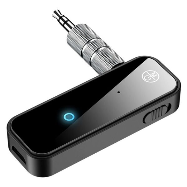 2in1 Audio Adapter MP3 Player Bluetooth Receiver Transmitter 3.5mm Trim For Car