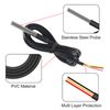 AITRIP 5PCS DS18B20 Temperature Sensor Module Kit Waterproof 100CM Digital Sensor Cable Stainless Steel Probe Terminal Adapter For ArduinoRaspberry Pi