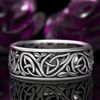 Cutesmile Vintage Silver Ring Nordic Viking Wolf Celtic Werewolf Ring (9)
