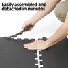 6PCS High Density EVA Foam Interlocking Floor Mat Gym Mat Puzzle Locking 1/2''
