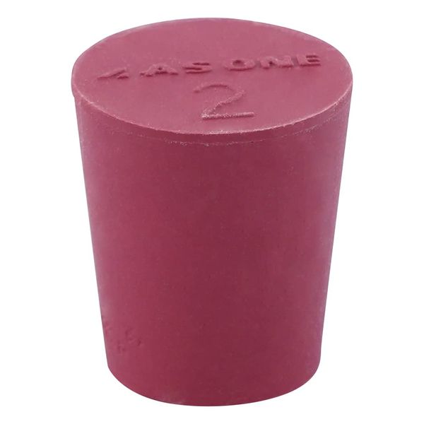 As One Laboran Red Rubber Stopper NO.2 11 Pack /9-861-02