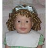 WEE 3 NORMA Doll Wig SZ 15/16 BLONDE Full Head Short Ringlets & Curly Bangs NWT