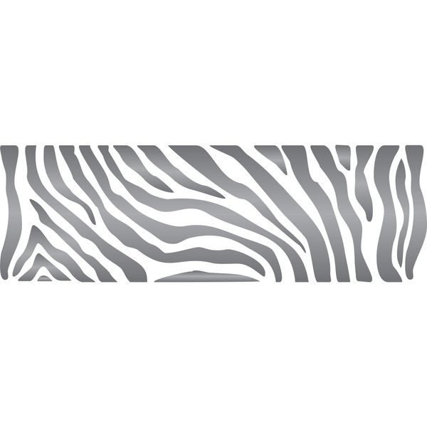 Zebra Stripe Stencil, 14 x 4.5 inch - Animal Skin Pattern Border