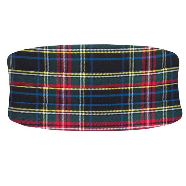 Dobell Mens Green Tartan Cummerbund